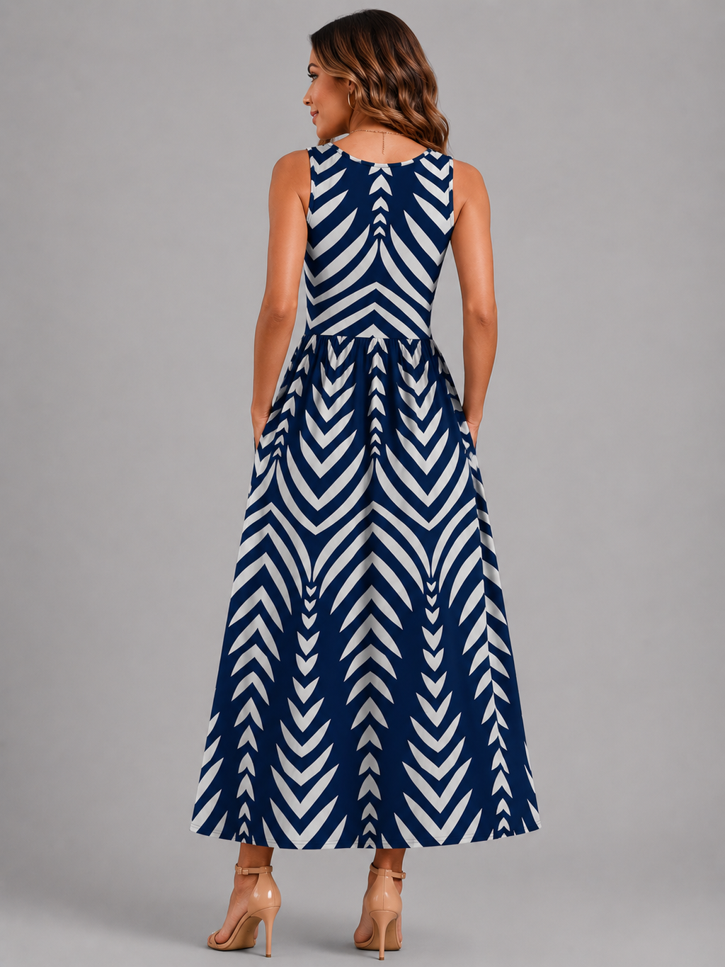 Franziska | Vestido midi boho con escote halter