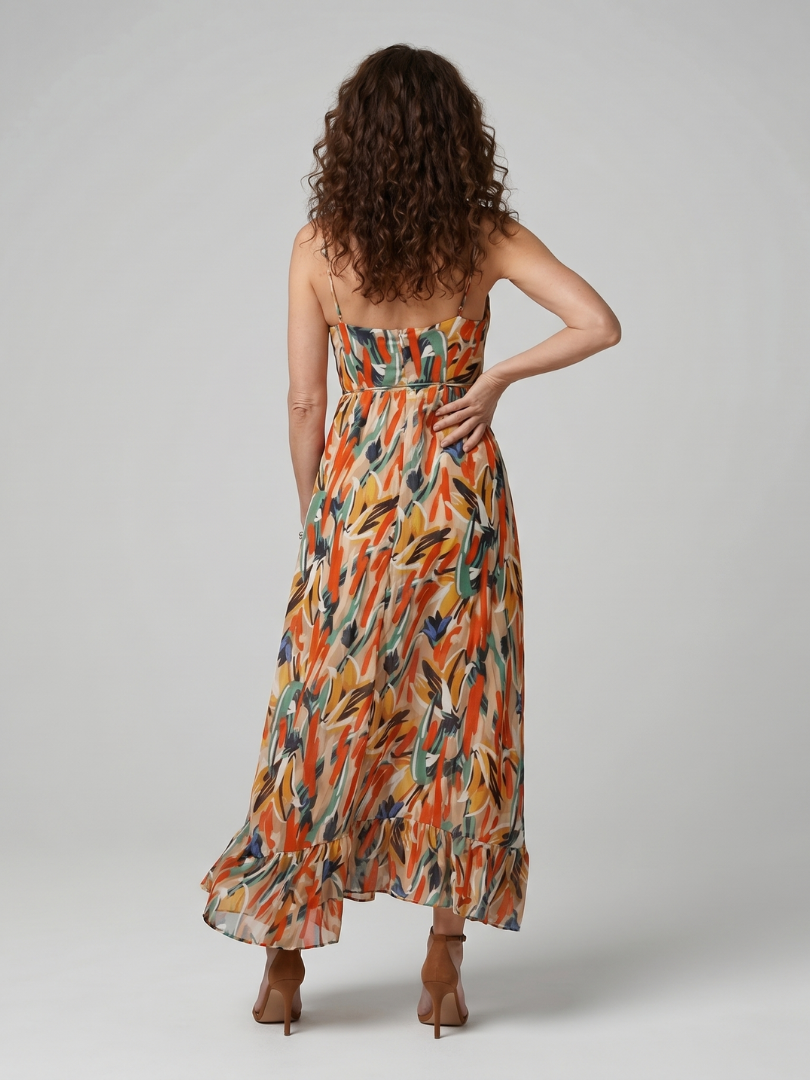 Dorothea | Vestido midi de tirantes finos