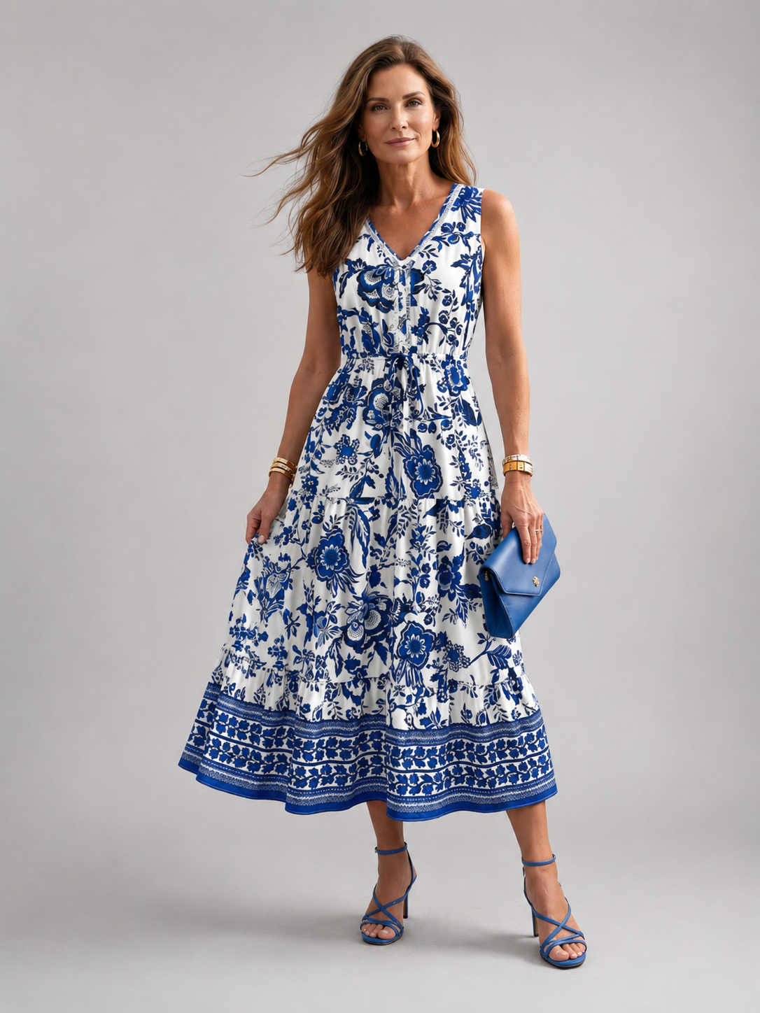 Hollis | Vestido midi Coastal