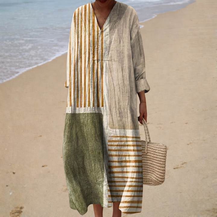Vestido de Verano Estampado Favorecedor - Zelira