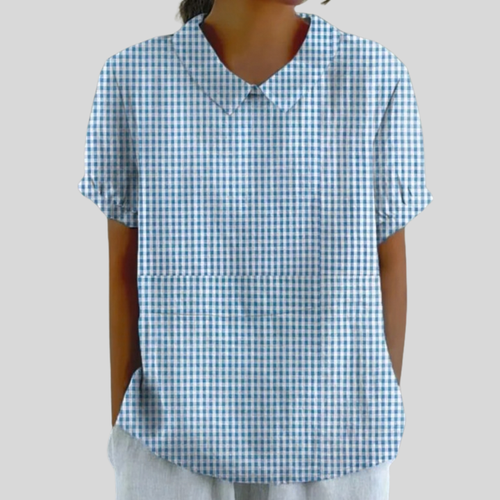 Adèle, Blusa Cuadros Clásicos de Zelira