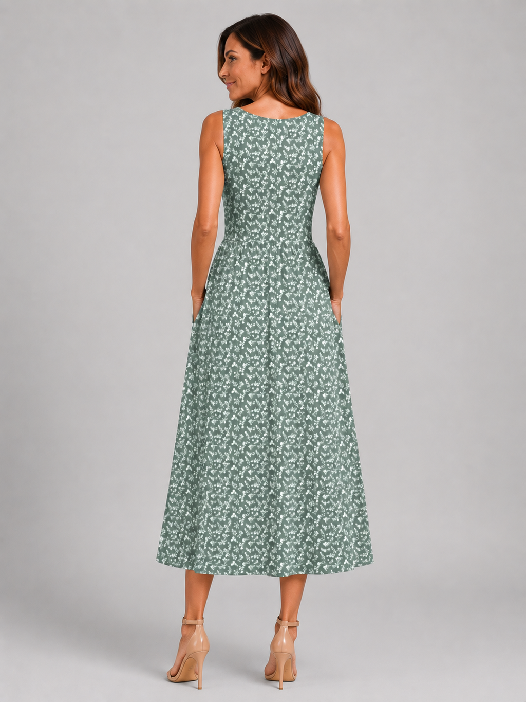 Franziska | Vestido midi boho con escote halter