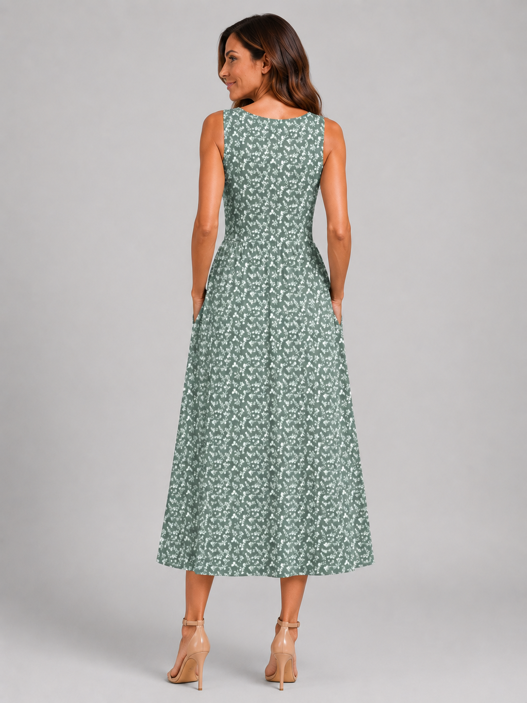 Franziska | Vestido midi boho con escote halter