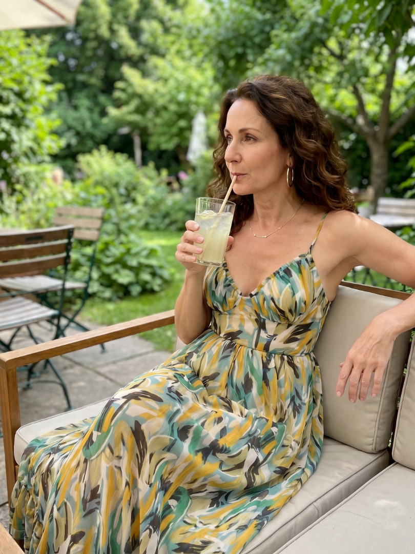 Dorothea | Vestido midi de tirantes finos