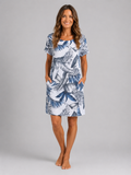 Carolin | Vestido de cuello redondo con estampado floral