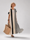 Svenja | Vestido maxi de rayas