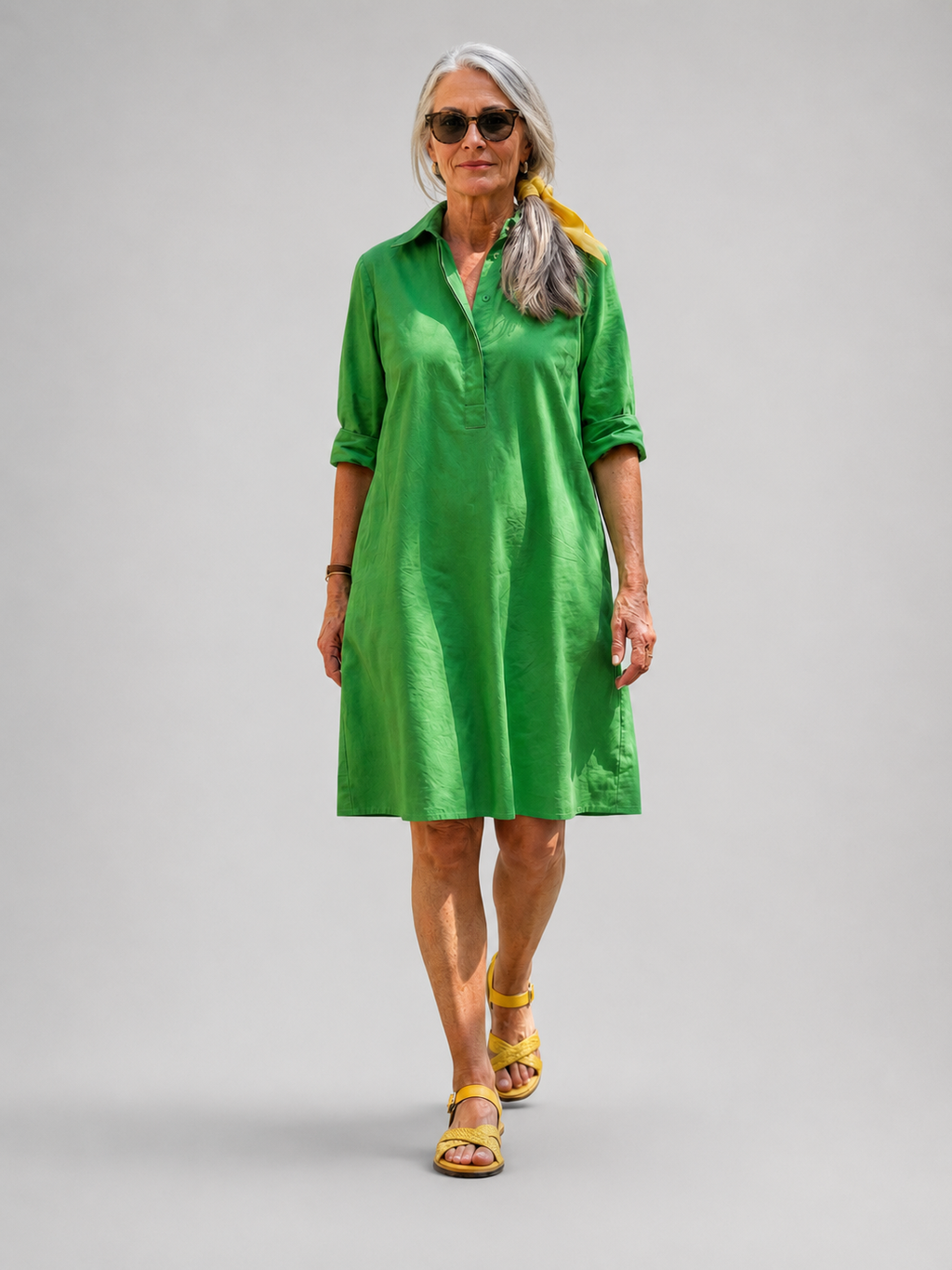 Daria | Vestido midi Jardín de Mañana