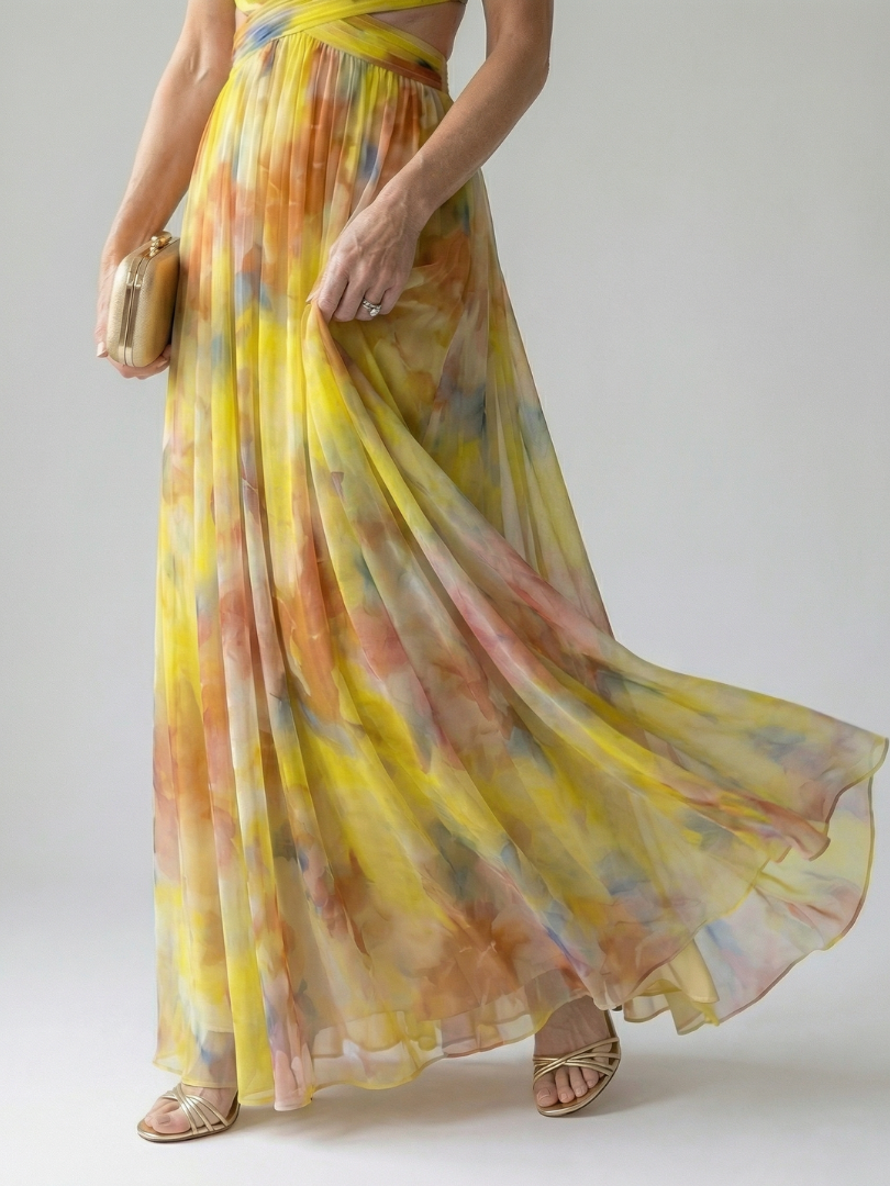 Charlotte | Vestido maxi cruzado suave