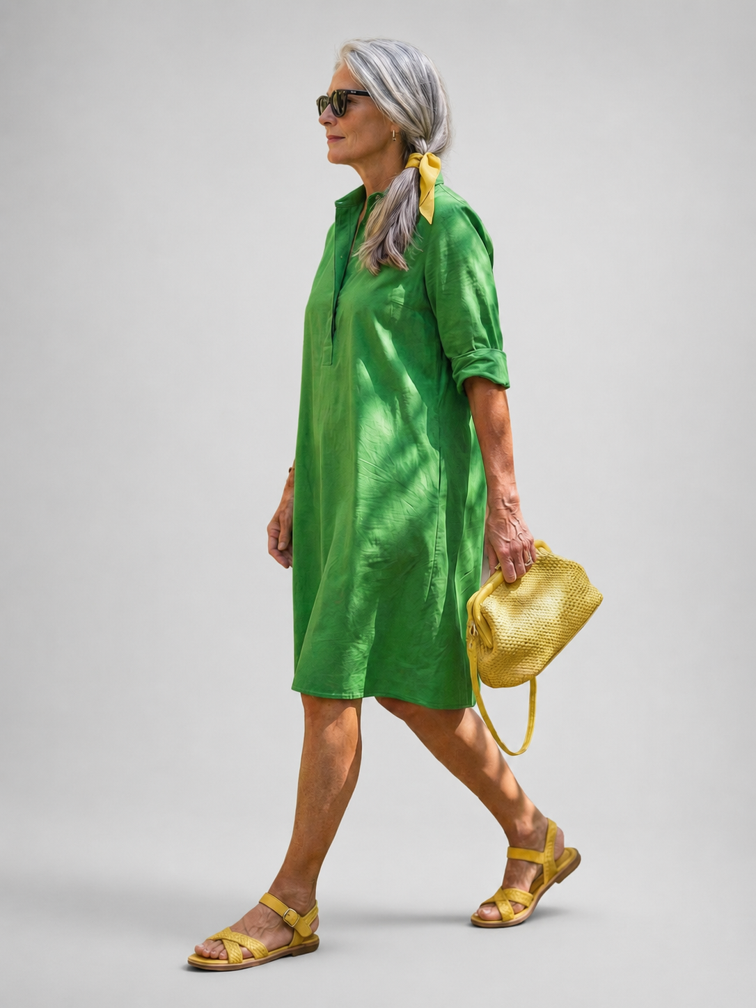 Daria | Vestido midi Jardín de Mañana