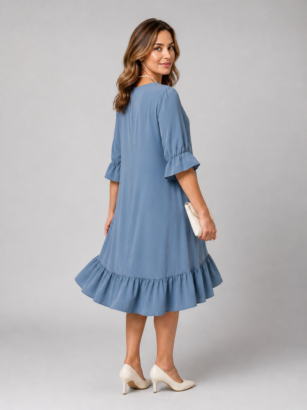 Susanne | Vestido midi con volantes