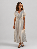 Sophia | Vestido midi con efecto cruzado