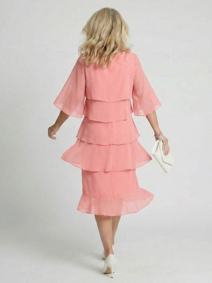 Clara | Vestido midi de estilo superpuesto