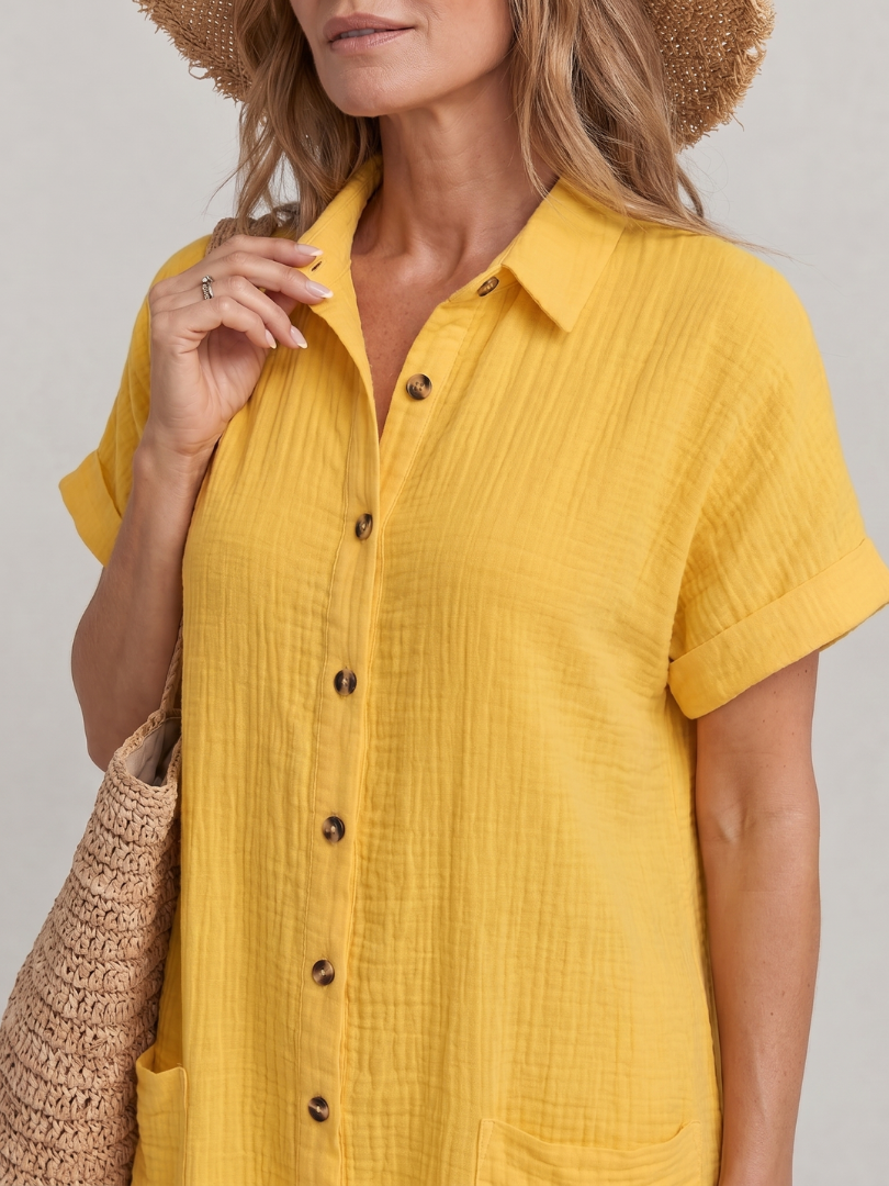 Mathilda | Vestido camisero con botonadura