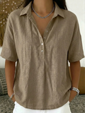 Elsera | Blusa con Cuello y Detalle de Botones