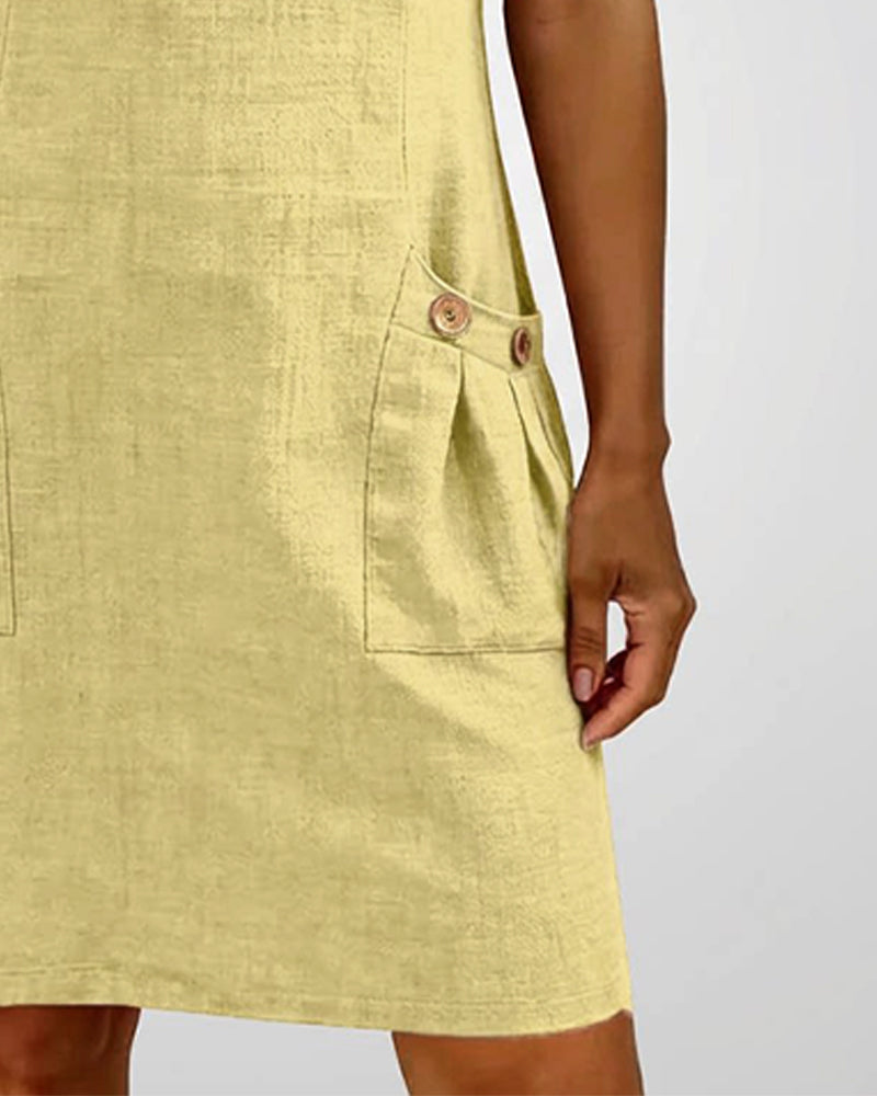 Elsera® | Vestido de algodón con cremallera