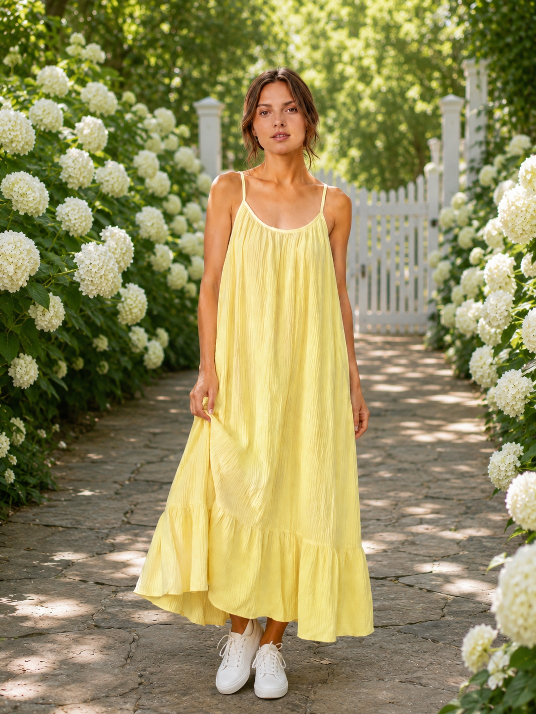Vestido de Verano de Muselina, 4 colores