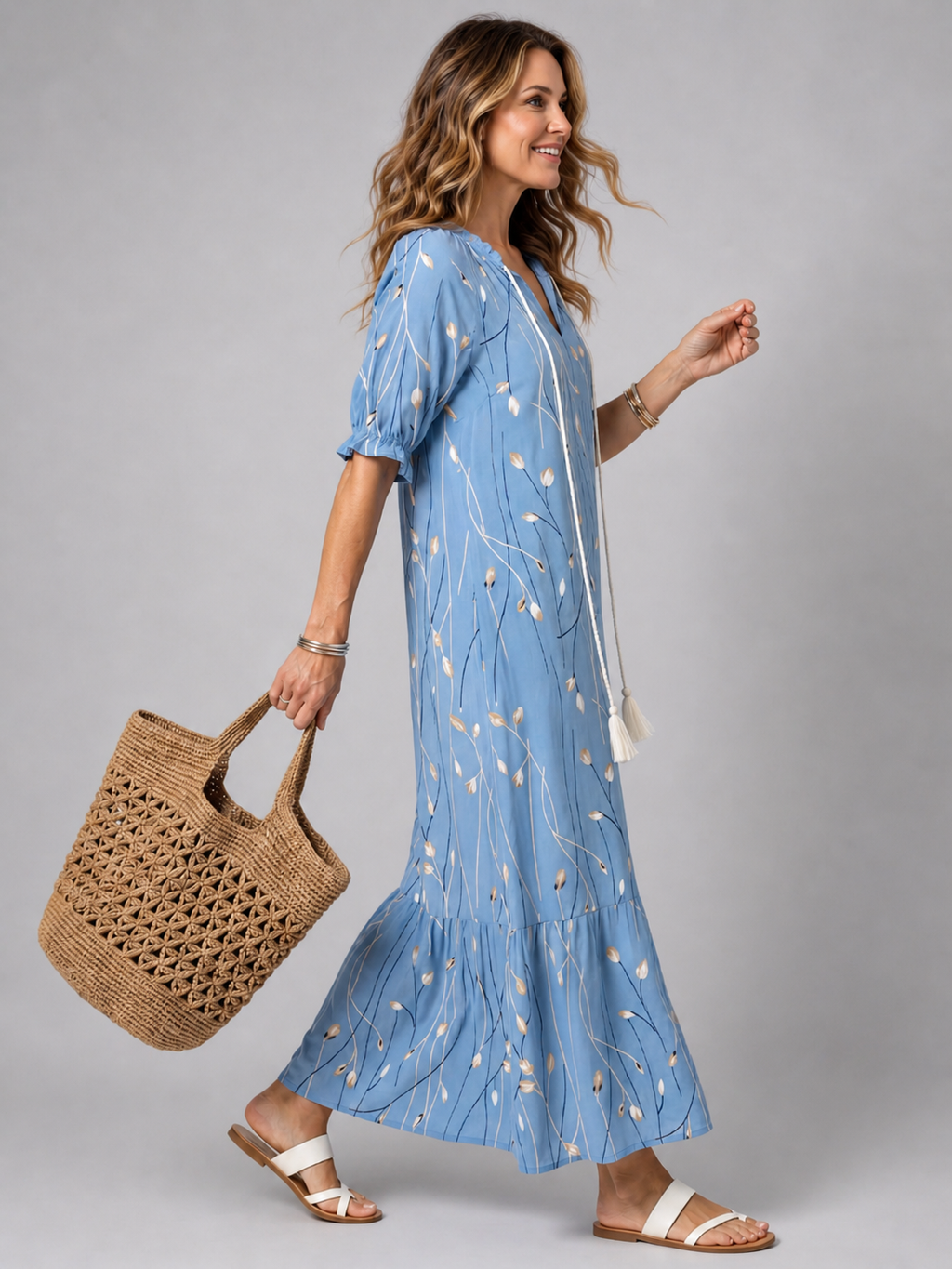 Ines | Vestido midi floral