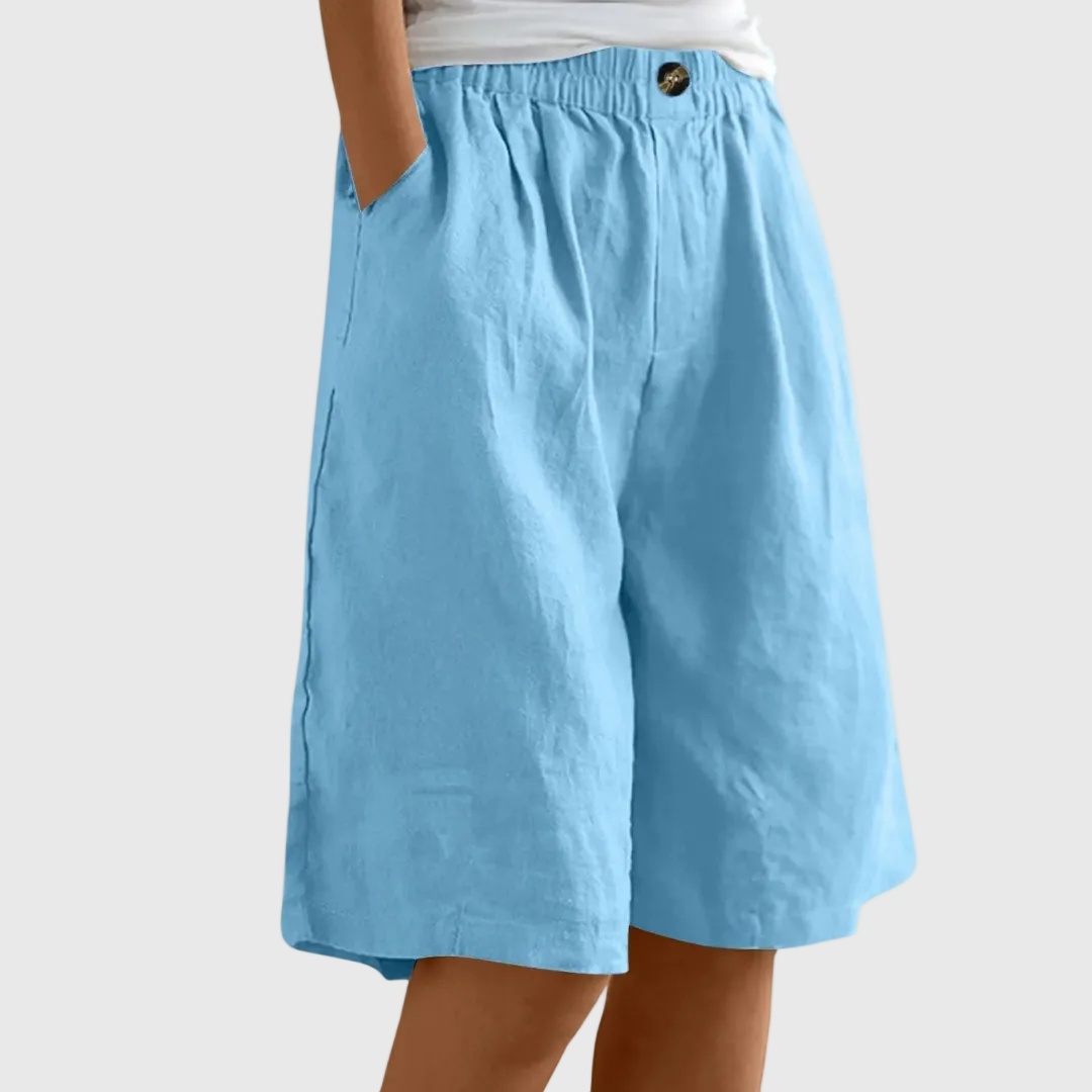 DELACROIX | Shorts Amplios de Cintura Elástica Marie