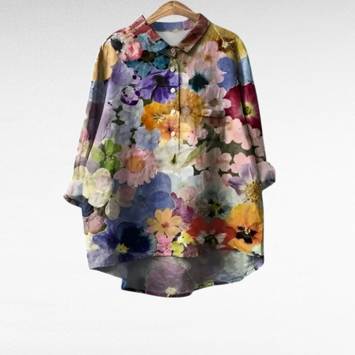 Éléonore, Blusa Primaveral Artística de Zelira