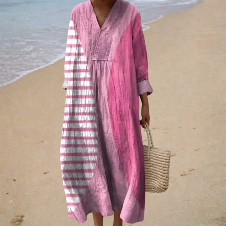 Vestido de Verano Estampado Favorecedor - Zelira