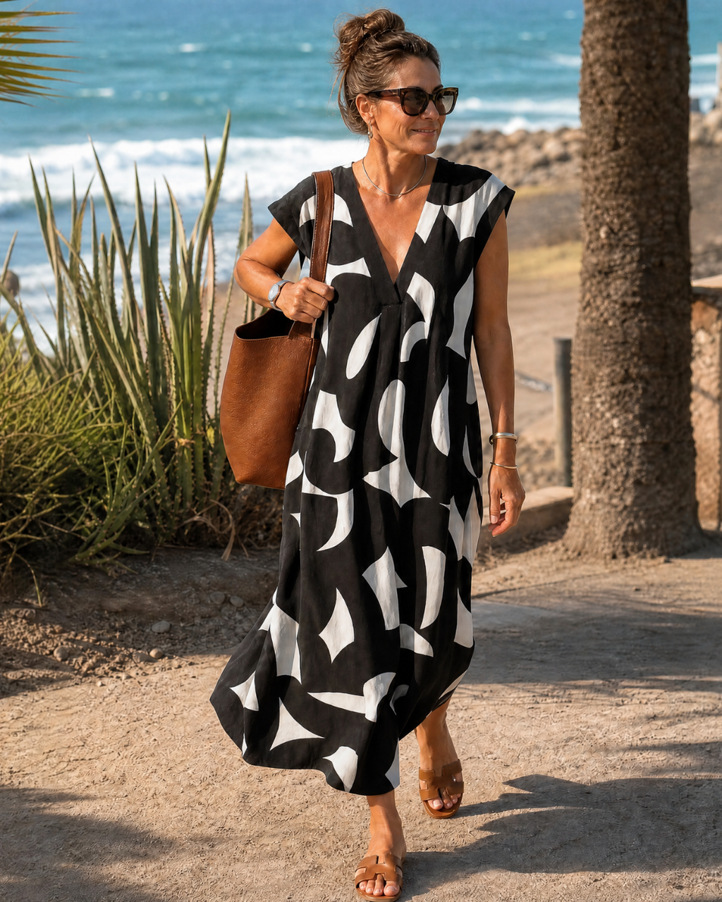 Emma | Vestido midi estampado