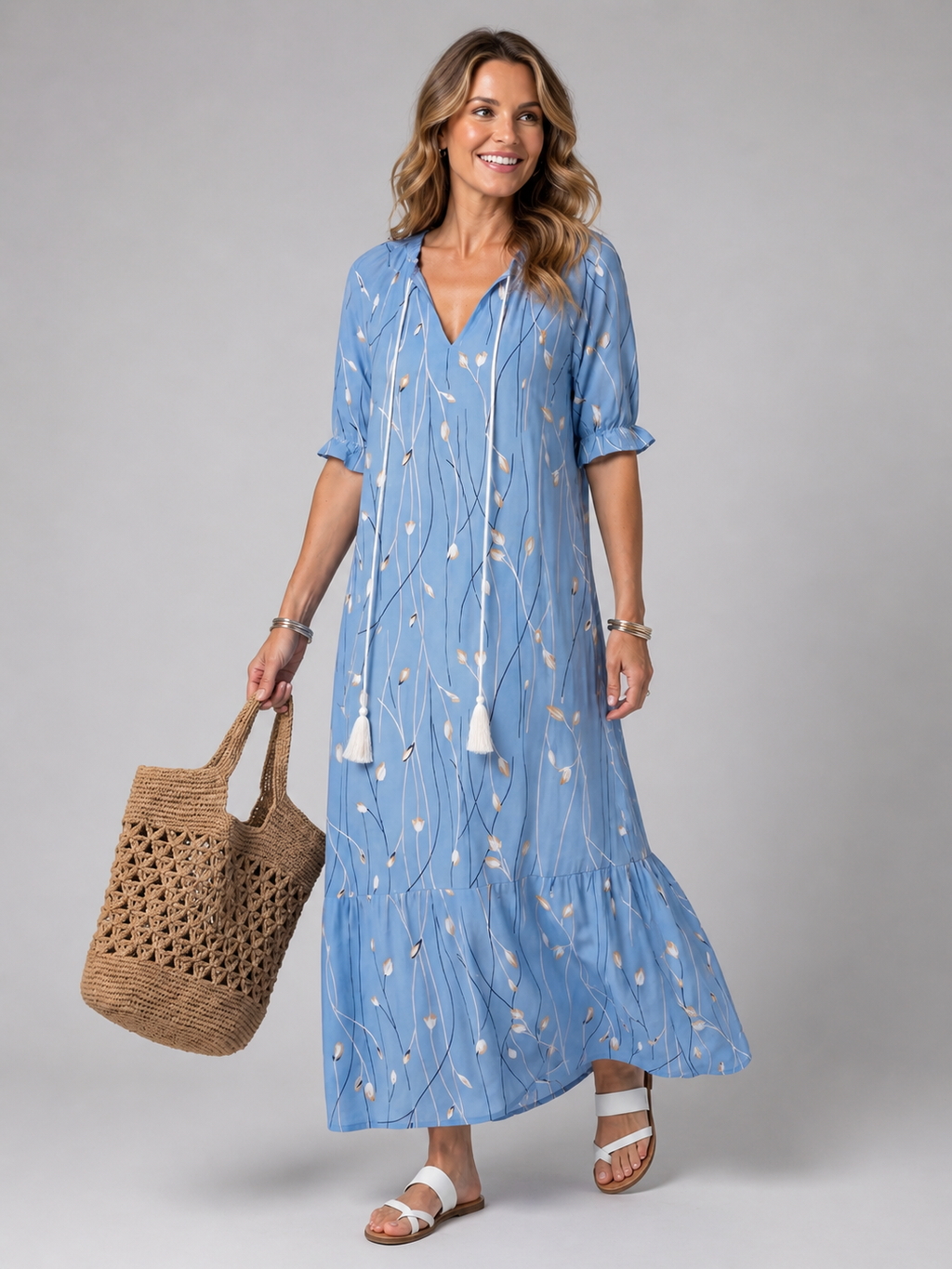 Ines | Vestido midi floral