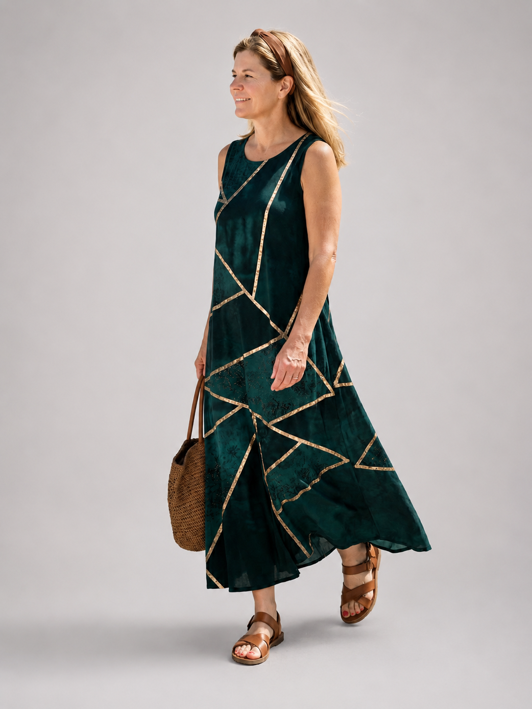 Elara | Vestido midi Calm Tide