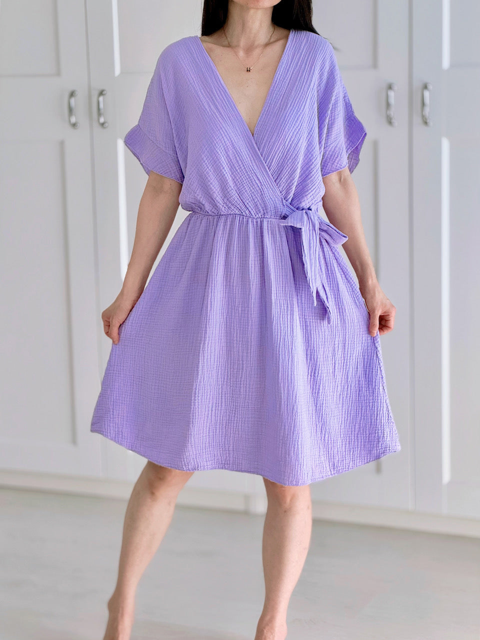 Túnica Cruzada de Muselina, 6 colores