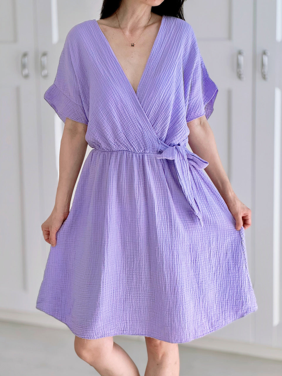 Túnica Cruzada de Muselina, 6 colores