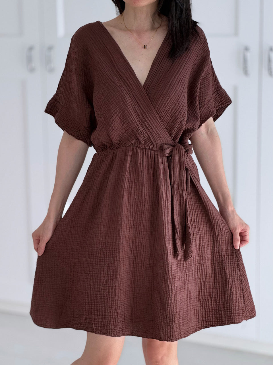 Túnica Cruzada de Muselina, 6 colores