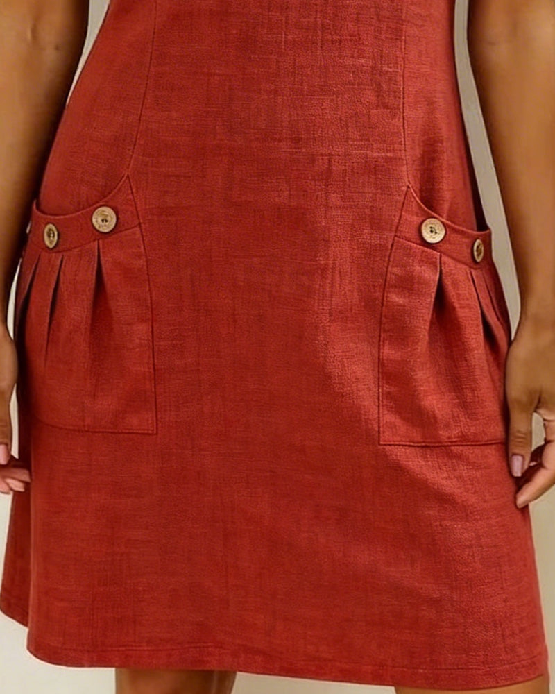 Elsera® | Vestido de algodón con cremallera