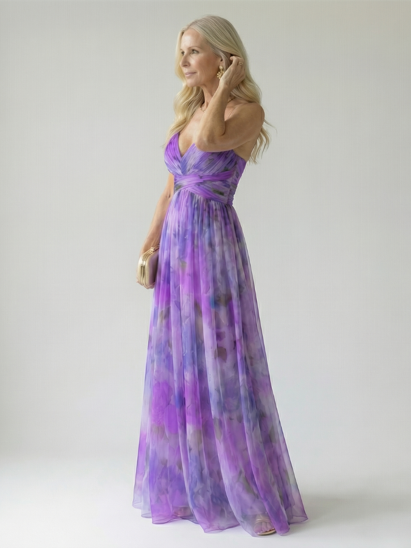 Charlotte | Vestido maxi cruzado suave
