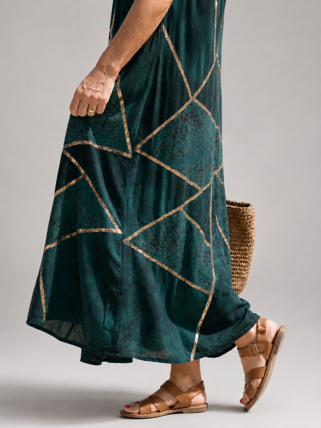 Elara | Vestido midi Calm Tide
