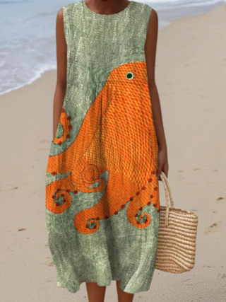 Tess™ | Vestido Midi Ocean