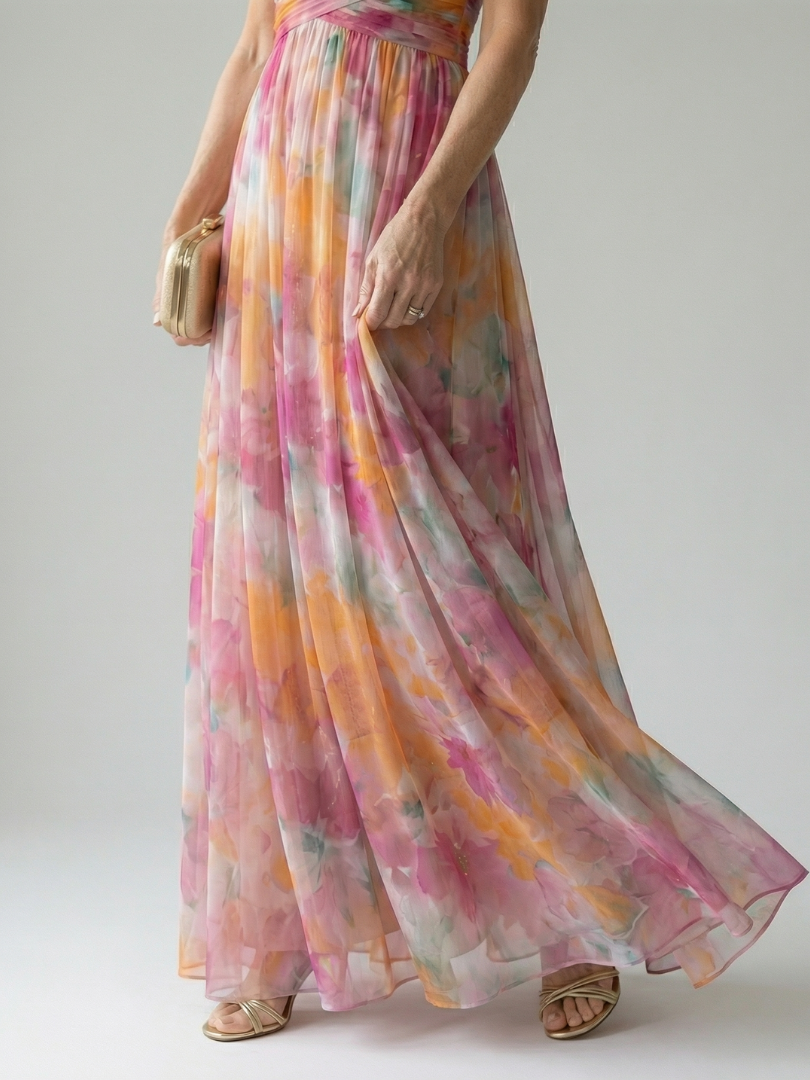 Charlotte | Vestido maxi cruzado suave