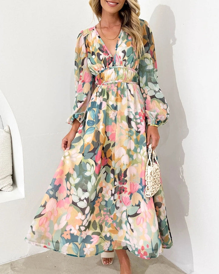 Celine, Vestido Femenino con Motivo Floral de Zelira