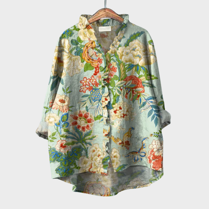 Perrine, Blusa Floral Romántica de Zelira