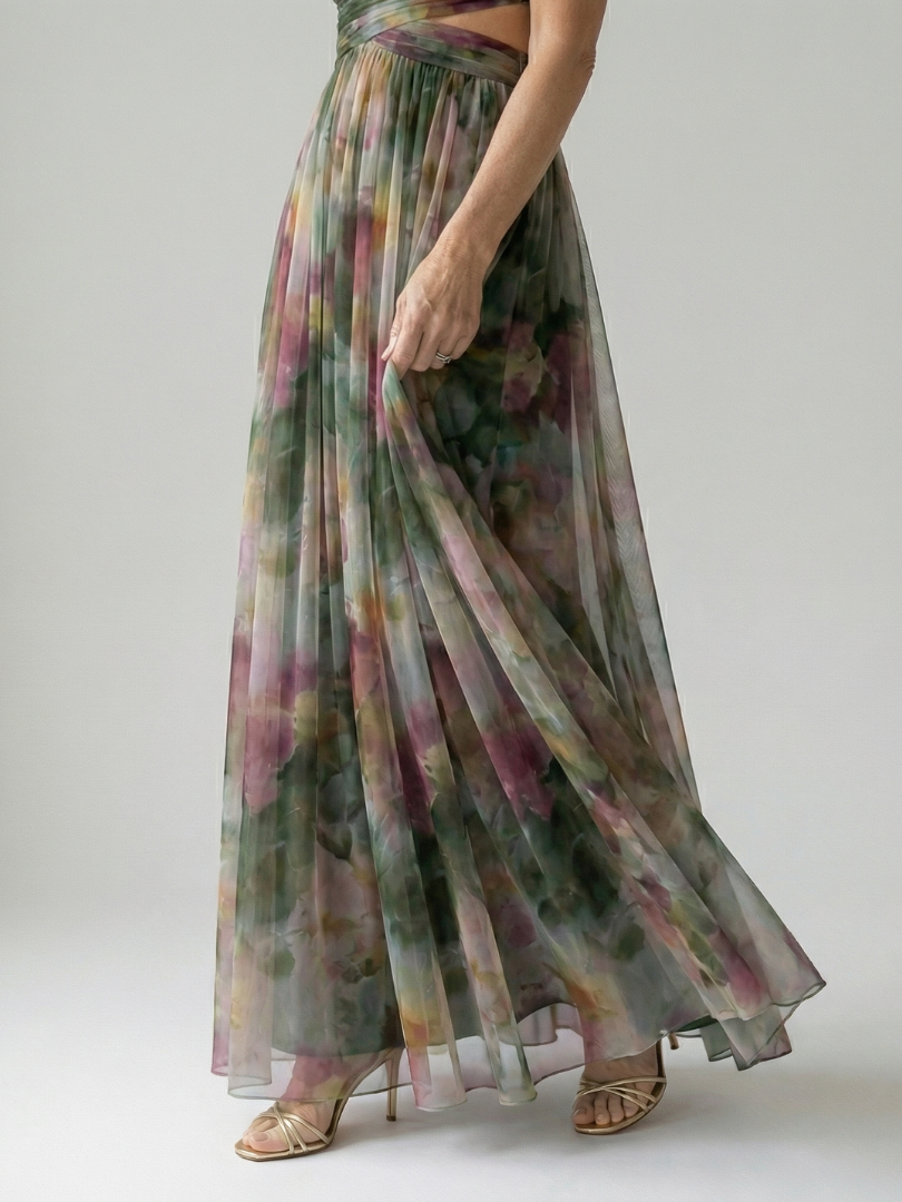 Charlotte | Vestido maxi cruzado suave