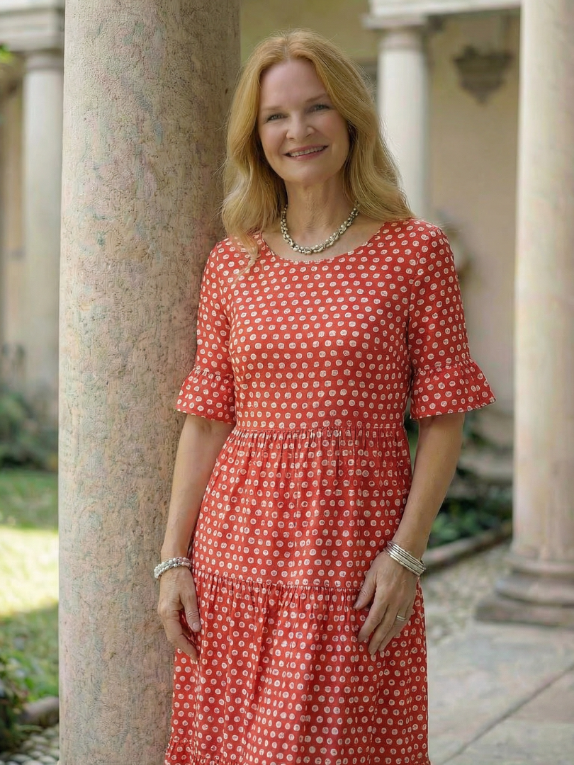 Sabine | Vestido midi de lunares