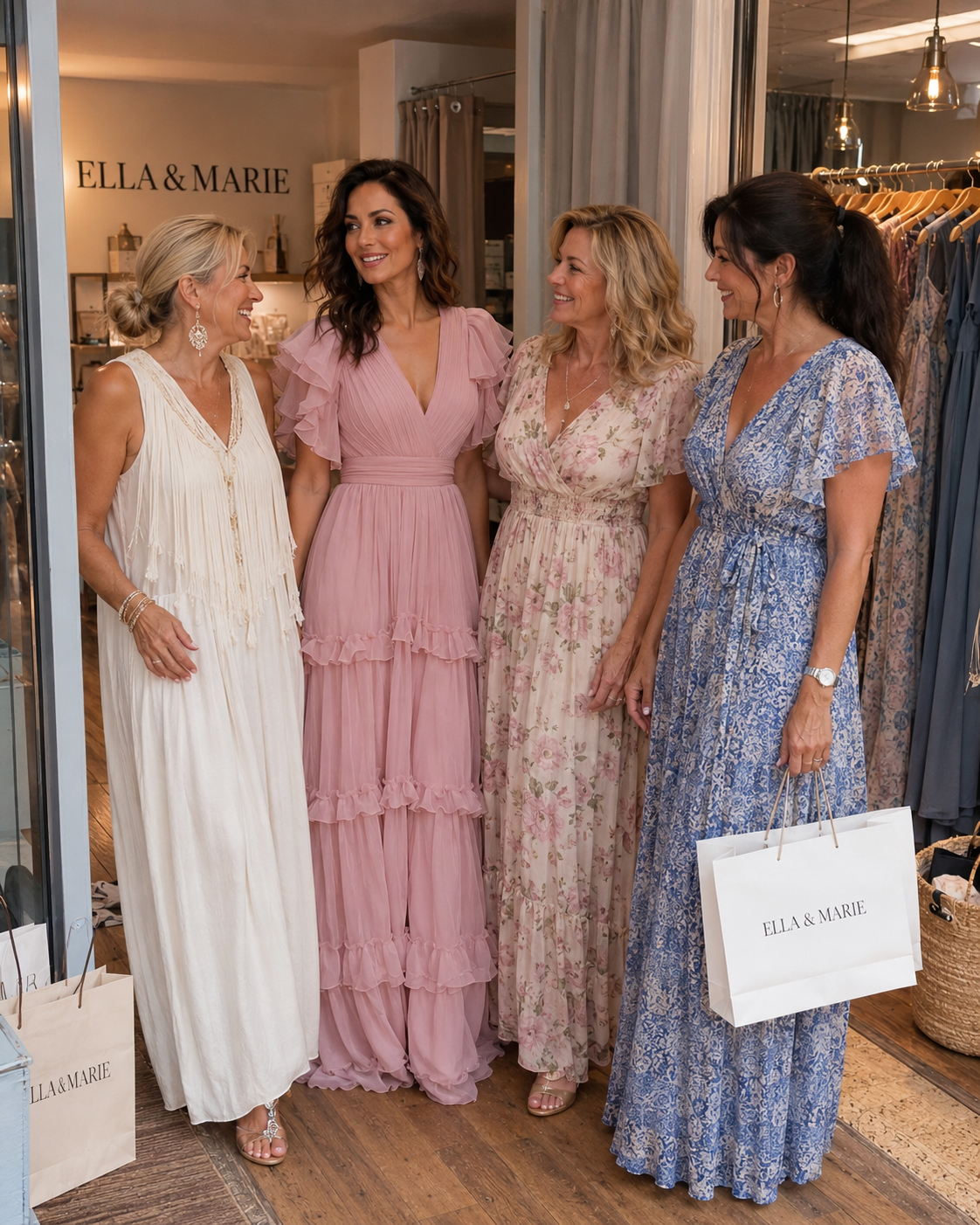 Agathe | Vestido cruzado con volantes y escote en V