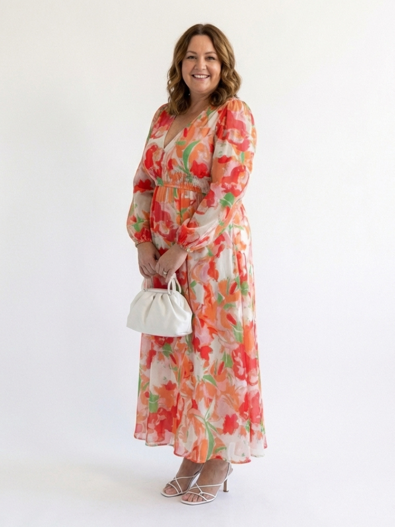 Marie | Vestido maxi floral