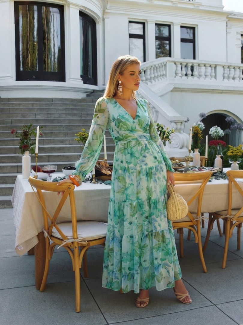 Marie | Vestido maxi floral