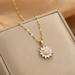 Collar con Colgante de Girasol