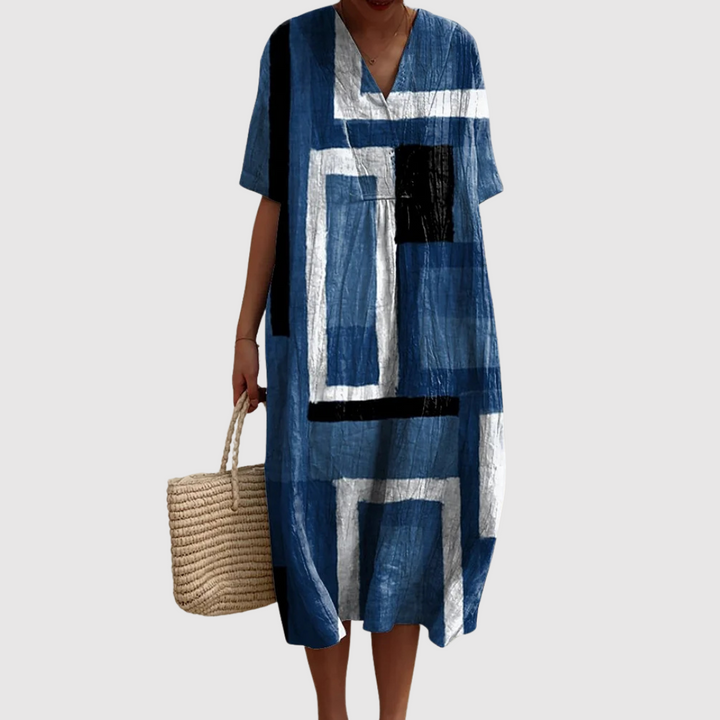 Delia, Vestido de verano ligero de manga corta de Zelira