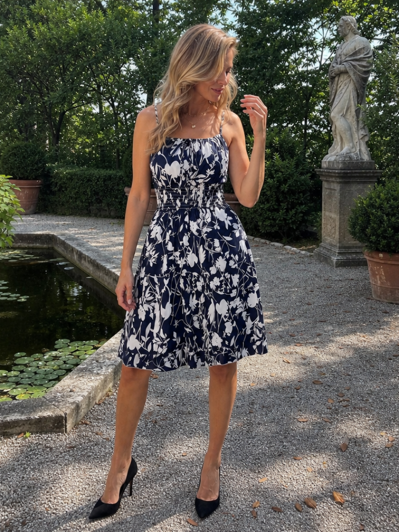 Carlotta | Vestido sin mangas estampado