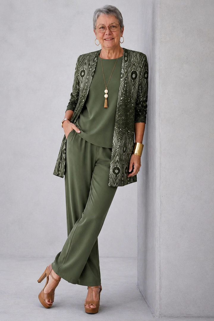 Hannelore, Conjunto de Tres Piezas de Zelira