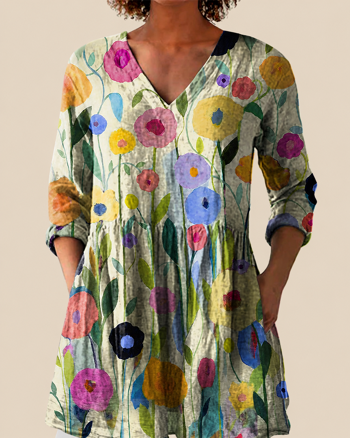Remi | Blusa larga con estampado llamativo