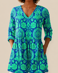 Romy | Blusa larga con estampado llamativo