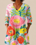 Ayra | Blusa larga con estampado llamativo