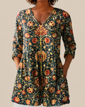 Liora | Blusa larga con estampado llamativo